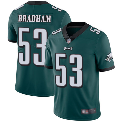 Men Philadelphia Eagles #53 Nigel Bradham Midnight Green Team Color Vapor Untouchable NFL Jersey Limited 100th